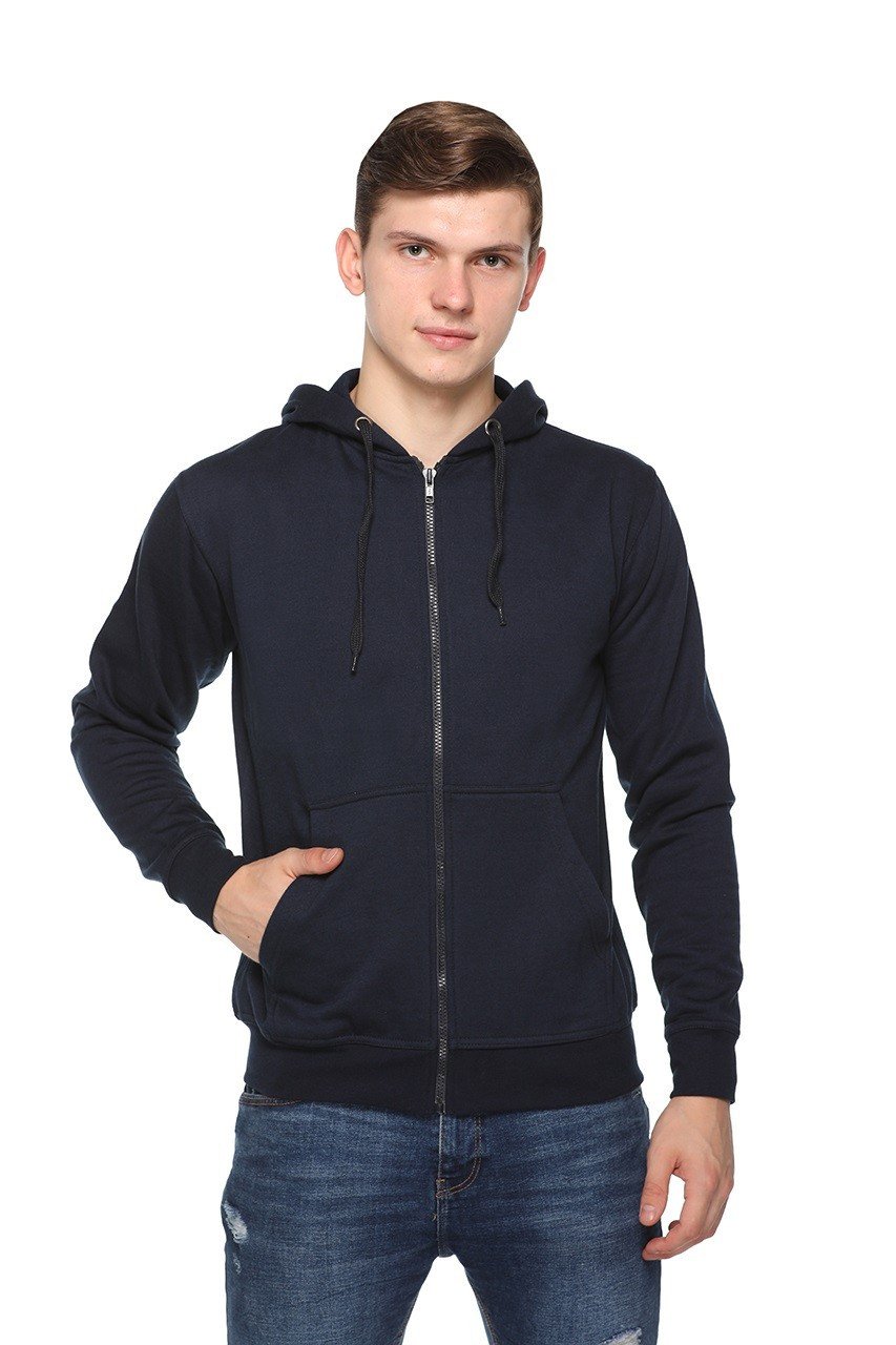 Pikmee Zero Degree Navy Blue Zipper Hoodie