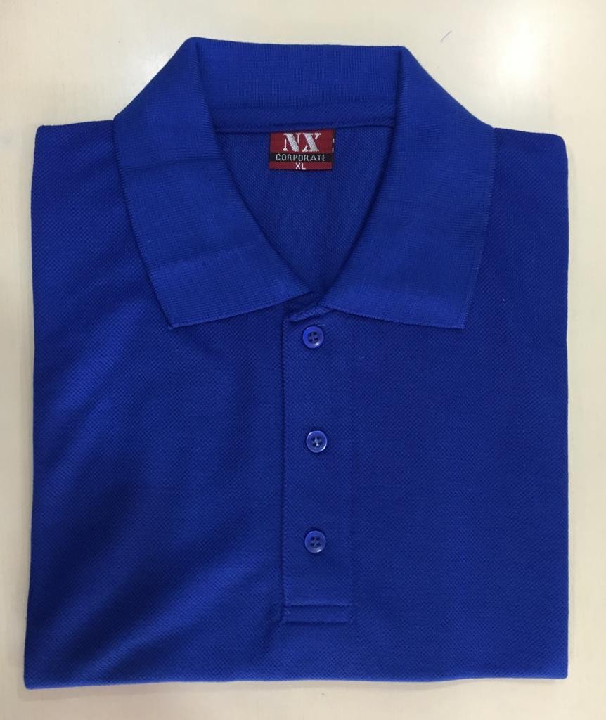 Corporate Polo neck T-Shirt - Royal Blue