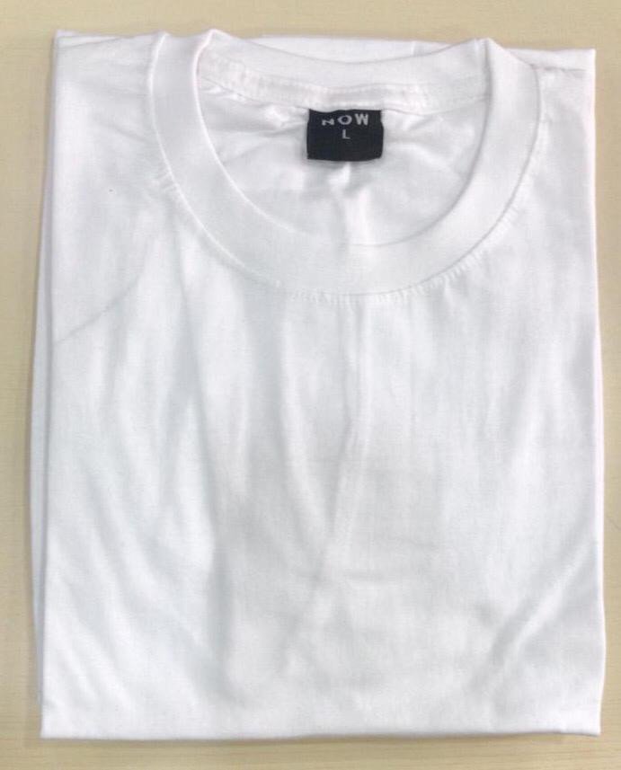 Now Round neck t shirt - White