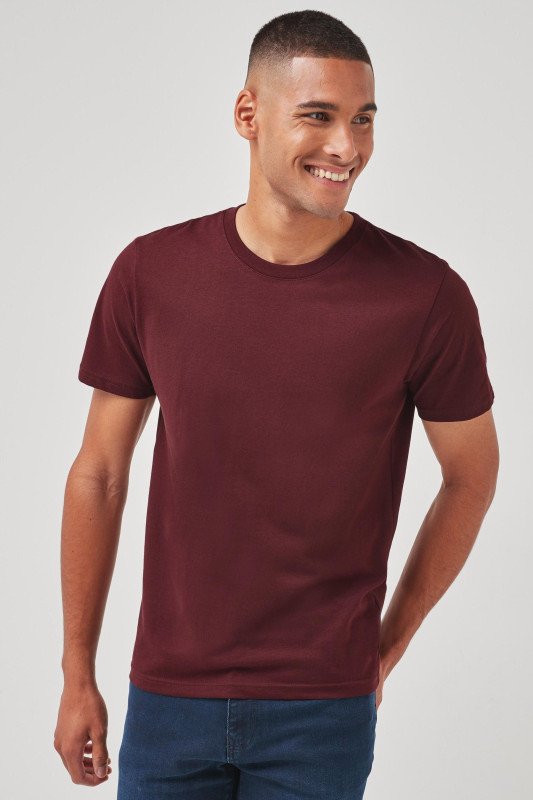 Men's Plain T-shirt -Maroon